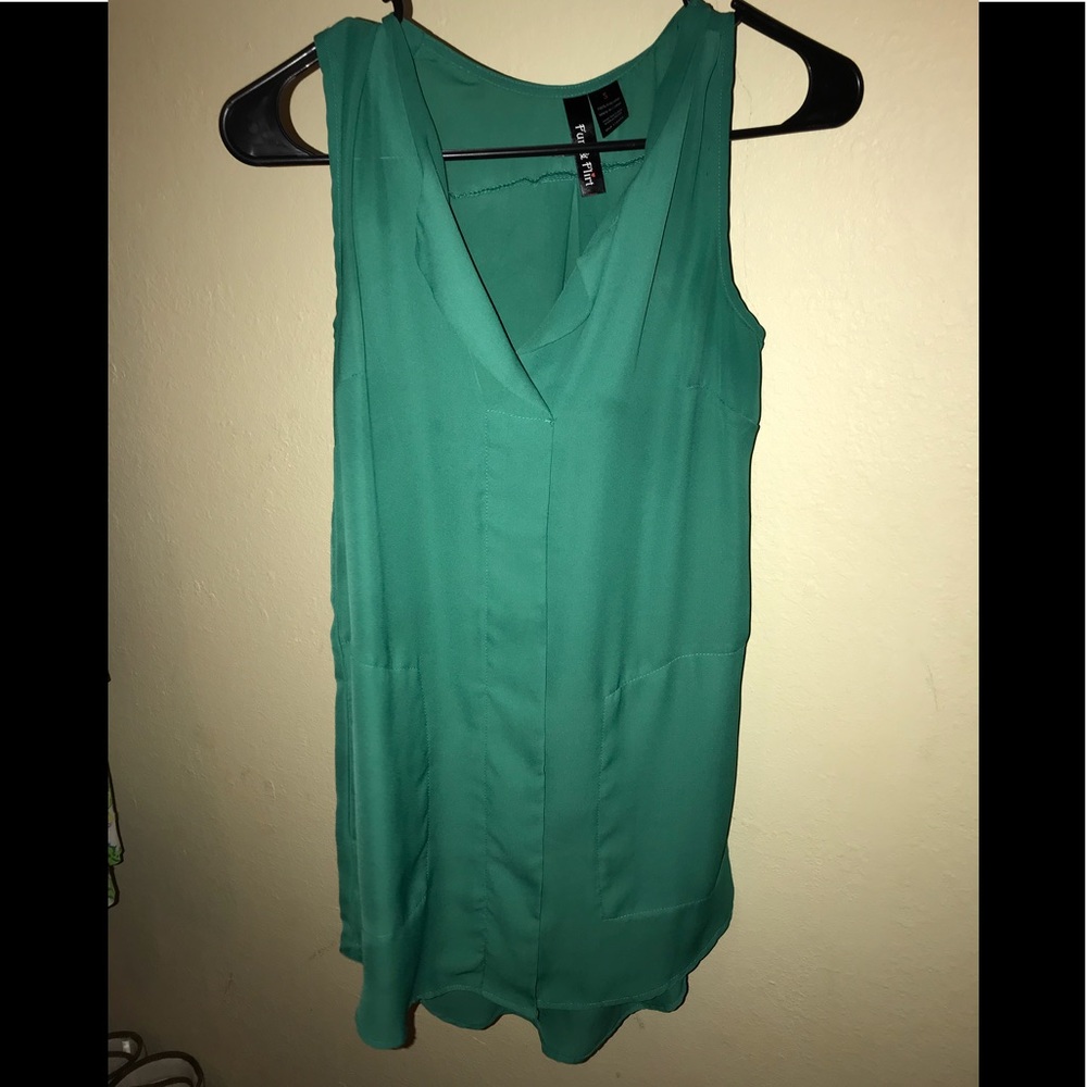 Longer length chiffon top